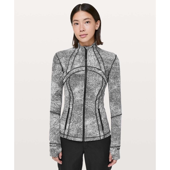 Lululemon Define Jacket Spray Jacquard White Black 💗 - Picture 1 of 8